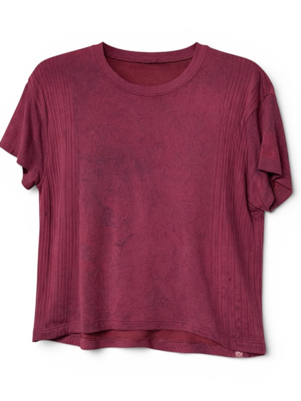 Lululemon Train to Be Tee 6 Marble Tie Dye Purple Short Sleeve Top